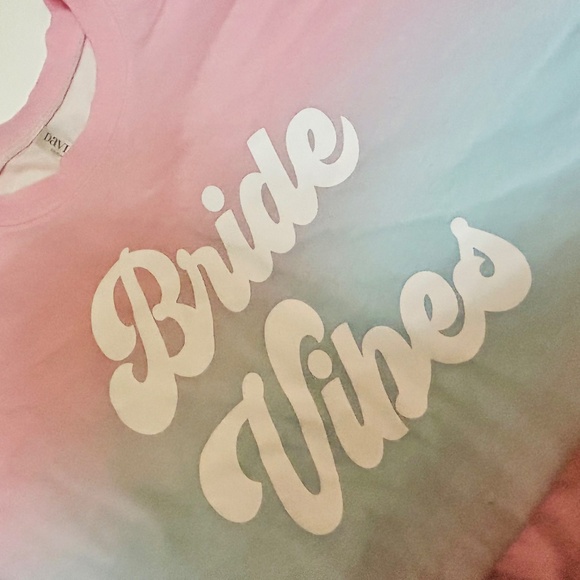 David’s Bridal Bride vibes Tie Tye Multi Colour Sweater - Picture 3 of 5